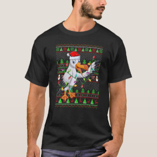 Ugly Xmas Sweater Style Lighting Albatross Bird Ch T-Shirt