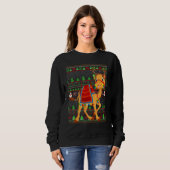Ugly Xmas Sweater Style Lighting Camel Christmas Sweatshirt (Vorne ganz)