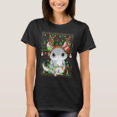 Ugly Xmas Sweater Style Lighting Chinchilla Christ T-Shirt (Vorderseite)