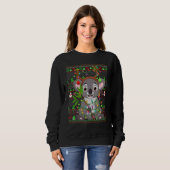 Ugly Xmas Sweater Style Lighting Koala Christmas Sweatshirt (Vorne ganz)