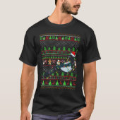 Ugly Xmas Sweater Style Lighting Magpie Bird Chris T-Shirt (Vorderseite)