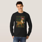 Ugly Xmas Sweater Style Lighting Reindeer Christma T-Shirt (Vorne ganz)