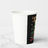 Ugly Xmas Sweater Style Lighting Turtle Christmas Pappbecher (Rechts)