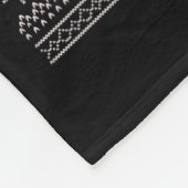 Ugly Xmas Sweater Style Panda Reindeer Christmas  Fleecedecke (Ecke)