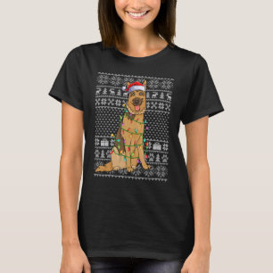 Ugly Xmas Sweater Style Santa Belgische Malinois H T-Shirt