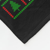 Ugly Xmas Sweater Zebra This Is My Christmas Pajam Fleecedecke (Ecke)