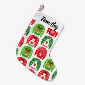 Ugly Xmas Sweaters Polar Bear Snowman Rudolf Red Kleiner Weihnachtsstrumpf (Vorderansicht (hängend))