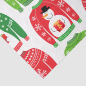 Ugly Xmas Sweaters Polar Bear Snowman Rudolf Red Seidenpapier (Ausschnitt)