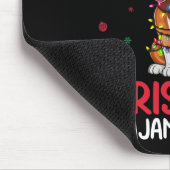 Ugly Xmas Tree Lights Santa Beagle Weihnachten P Mousepad (Ecke)