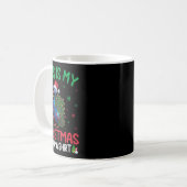 Ugly Xmas Tree Lights Santa Pea Kaffeetasse (Vorderseite Links)