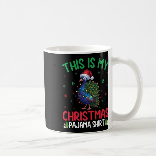 Ugly Xmas Tree Lights Santa Pea Kaffeetasse (Rechts)