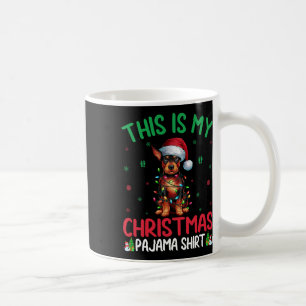Ugly Xmas Tree Santa Miniature Pinscher Hund Chris Kaffeetasse