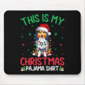 Ugly Xmas Tree Santa Shetland Sheepdog Hund Christ Mousepad (Vorne)