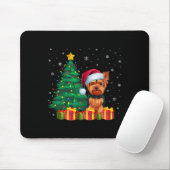 Ugly Yorkshire Terrier Weihnachtsmannmütze Christm Mousepad (Mit Mouse)