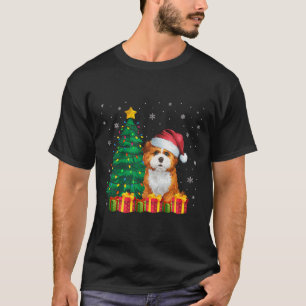Ugly Zuchon Weihnachtsmannmütze Christmas Lights D T-Shirt