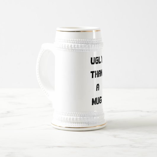 UglyThanAMUG Bierglas (Vorderseite Links)