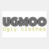 UGMOO Ugly Clothes Aufkleber (Vorderseite)