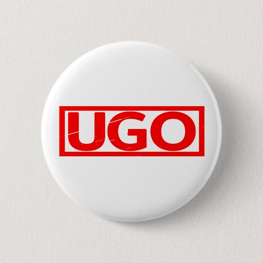 Ugo Briefmarke Button (Vorderseite)
