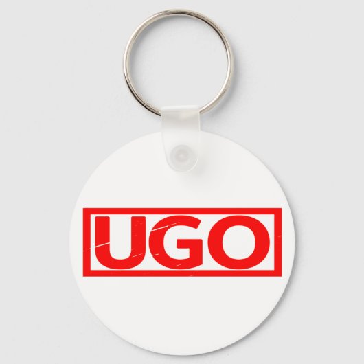 Ugo Briefmarke Schlüsselanhänger (Vorderseite)