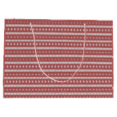Ugor Christmas Chic Red Gift Bag Große Geschenktüte (Rückseite)