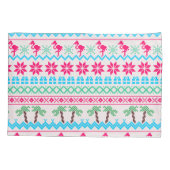 Ugor Christmas Sweater Tropical Flamingo Kissenbezug (Rückseite)