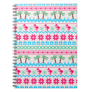 Ugor Christmas Sweater Tropical Flamingo Notizblock