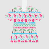 Ugor Christmas Sweater Tropical Flamingo Ornament (Vorderseite)