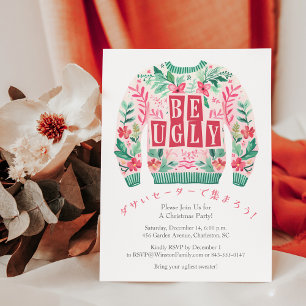 Ugor Sweater Christmas Party Preppy Floral Muster Einladung
