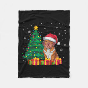 Ugue Dogue De Bordeaux Weihnachtsmannmütze Fleecedecke