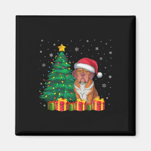 Ugue Dogue De Bordeaux Weihnachtsmannmütze Magnet
