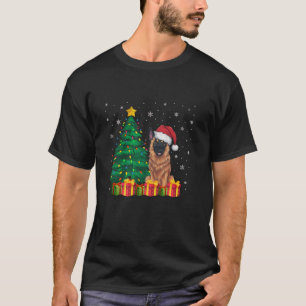Ugulégénégénélique Malinois Weihnachtsmannmütze Ch T-Shirt