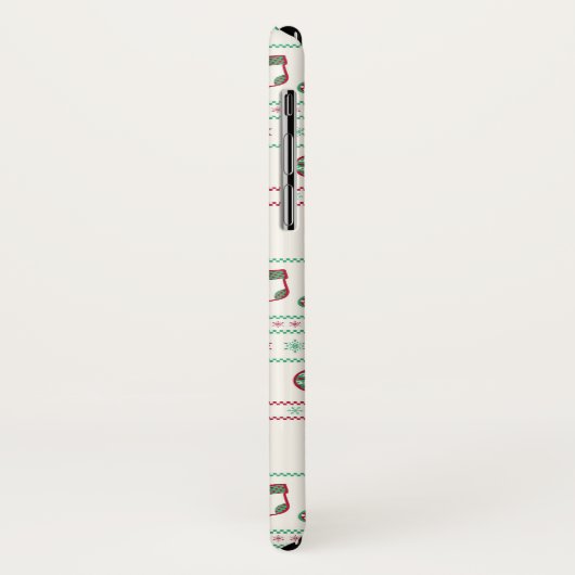 Uguler Weihnachts-Sweater-Pattern Urlaub Case-Mate iPhone Hülle (Hinten/Links)