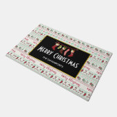 Uguler Weihnachts-Sweater-Pattern Urlaub Fußmatte (Schrägansicht)