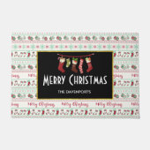 Uguler Weihnachts-Sweater-Pattern Urlaub Fußmatte (Vorderseite)