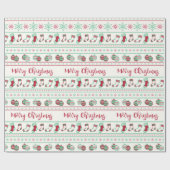 Uguler Weihnachts-Sweater-Pattern Urlaub Geschenkpapier (Flach)