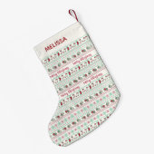 Uguler Weihnachts-Sweater-Pattern Urlaub Kleiner Weihnachtsstrumpf (Rückseite (Hängend))