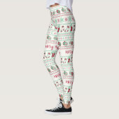 Uguler Weihnachts-Sweater-Pattern Urlaub Leggings (Links)