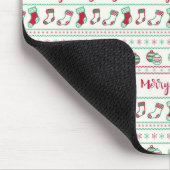 Uguler Weihnachts-Sweater-Pattern Urlaub Mousepad (Ecke)
