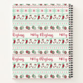 Uguler Weihnachts-Sweater-Pattern Urlaub Notizblock (Rückseite)