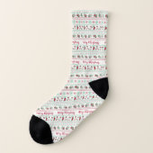 Uguler Weihnachts-Sweater-Pattern Urlaub Socken (Links - Außen)