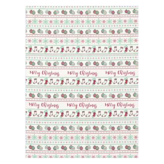 Uguler Weihnachts-Sweater-Pattern Urlaub Tischdecke (Vorderseite)