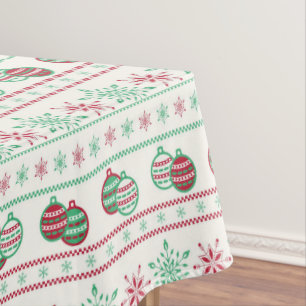 Uguler Weihnachts-Sweater-Pattern Urlaub Tischdecke