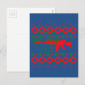 Uguler Weihnachtsgeschütz Feiertagspostkarte (Vorne/Hinten)