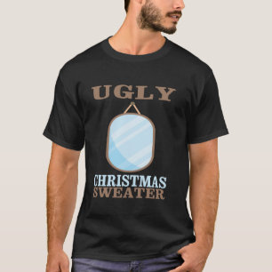 Uguler Weihnachtssüßer mit Mirror Graphic Funny X T-Shirt