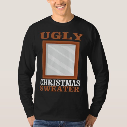 Uguler Weihnachtssüßer mit Mirror Graphic Funny X T-Shirt (Vorderseite)