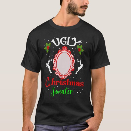 Uguler Weihnachtssüßer mit Spiegel T-Shirt (Vorderseite)