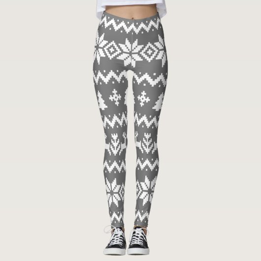 Ugules Pullover Weihnachtsgeschmack Leggings (Vorderseite)