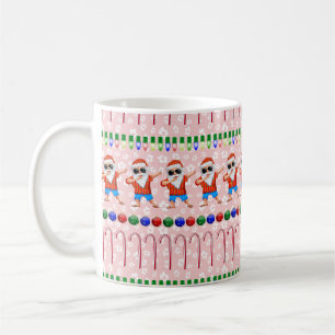 Ugules Weihnachts-Dabbing Santa On Red Kaffeetasse