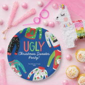 Ugules Weihnachts-Sweater-Party Pappteller (Party)
