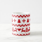 Ugules Weihnachtsmuster Kaffeemaschine Tasse (Mittel)